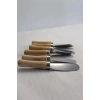 6 Adet Bambu Saplı Kahvaltı Bıçağı Tereyağı, Reçel, Çikolata Bıçağı