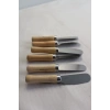 6 Adet Bambu Saplı Kahvaltı Bıçağı Tereyağı, Reçel, Çikolata Bıçağı