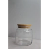 Bambu Kapaklı Cam Kavanoz 500ml