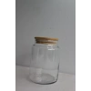Bambu Kapaklı Cam Kavanoz 800ml