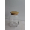 Bambu Kapaklı Cam Kavanoz 800ml