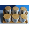 Bambu Standlı 6lı Baharat Seti