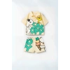Unisex Bebek & Çocuk Snoopy Baskılı Pamuklu Polo Yaka T-shirt ve Şort Alt Üst Takım