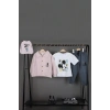 Erkek Çocuk Mickey Mouse Baskılı Gömlek Ceket T-shirt ve Eşofman 3 Parça Mevsimlik Takım
