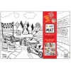 Funny Mat - Yarış Arabaları 33,5x48cm
