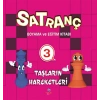 Satranç Boyama ve Eğitim Kitabı -3 / Taşların Hareketleri