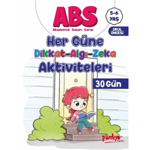 ABS 5-6 Yaş Her Güne Dikkat-Algı-Zeka Aktiviteleri 30 Gün