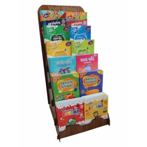 Ahşap Etkinlik Kitapları Standı (240 Kitap)