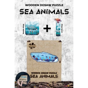Ahşap Puzzle - Sea Animals (87 parça)