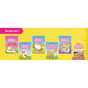 Aktiviteli Boyama Serisi - Pembe (6 Kitap)