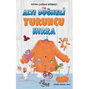 Altı Düğmeli Turuncu Hırka