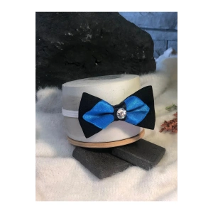 Bebek & Çocuk Siyah Mavi Renk 1-7 Yaş Lastikli Papyon