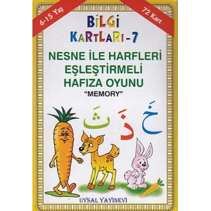 Bilgi Kartları 7 - Nesne İle Harfleri Eşleştirmeli Hafıza Oyunu (Memory)
