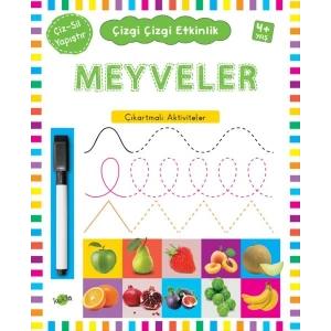 Çizgi Çizgi Etkinlik- Meyveler (4+ Yaş)
