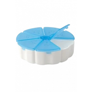 Haftalık Ilaç Kutusu Yuvarlak Ilaç Saklama Kutusu 7 Bölmeli