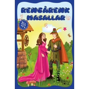 Çocuklar için Hayal ve Odak Geliştirici Rengarenk Masallar Gece Mavisi Kitap