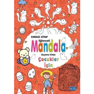 Çocuklar İçin Mandala Kırmızı