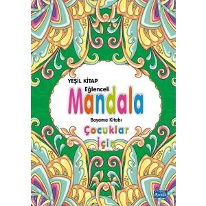 Çocuklar İçin Mandala Yeşil