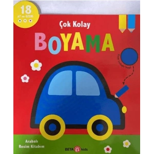 Çok Kolay Boyama Arabalı Resim Kitabım