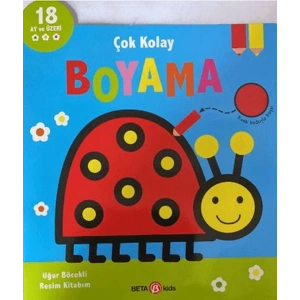 Çok Kolay Boyama Uğur Böcekli Resim Kitabım