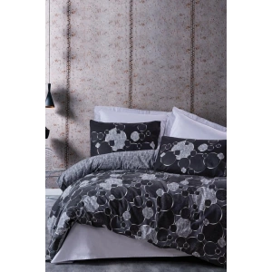 Dark Çift Kişilik Nevresim Takımı Round Gri