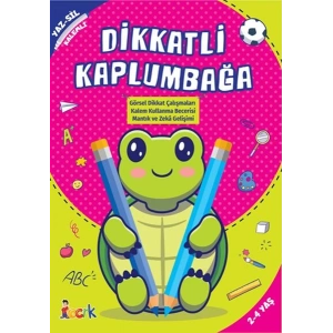 Dikkatli Kaplumbağa - Yaz-Sil-Kalemli