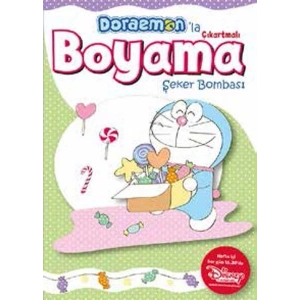 Doraemonla Çıkartmalı Boyama Şeker Bombası