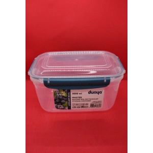 Dünya Pls 3000ml Master Dikdörtgen Saklama Kabı