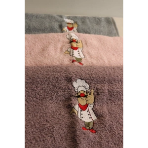 Durul 30X50 Merve Nakışlı 3Lü Havlu