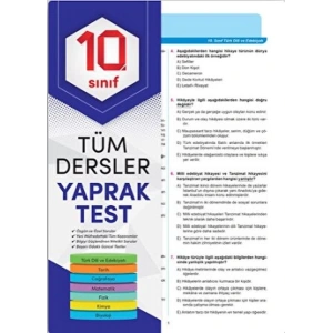10. Sınıf Tüm Dersler Yaprak Test