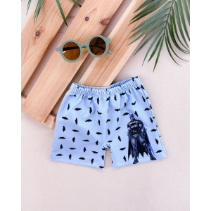 Erkek Çocuk Scuba Kumaş Batman Baskılı Deniz Şortu