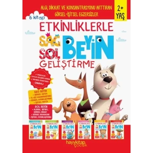 Etkinliklerle Sağ Beyin Sol Beyin Geliştirme (2+ Yaş) 6’lı Set
