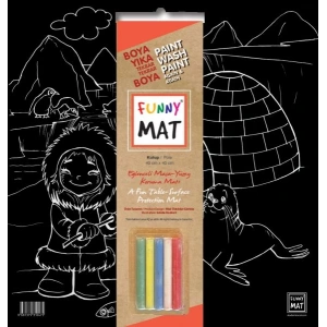 Funny Mat Black Kutup (Tebeşirli)