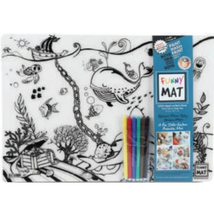 Funny Mat - Çiftlik Ve Derin Deniz 6Lı Kalem Hediyeli 30 x 40 cm