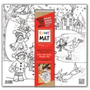 Funny Mat - Karlı Bir Gün 40x40cm