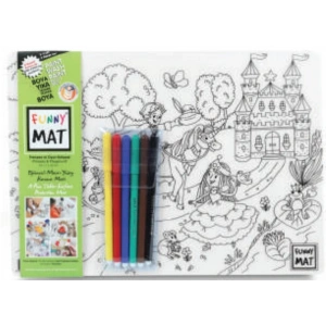 Funny Mat - Prenses Ve Oyun Bahçesi 6Lı Kalem Hediyeli 25 x 35 cm
