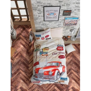 Genç Grubu Tek Kişilik Nevresim Takımı - Route Bej