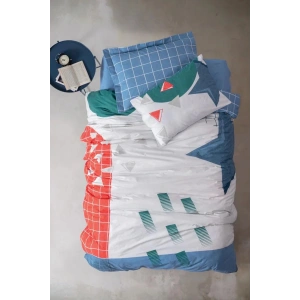 Genç Odası Tek Kişilik Nevresim Takımı Astral Denim