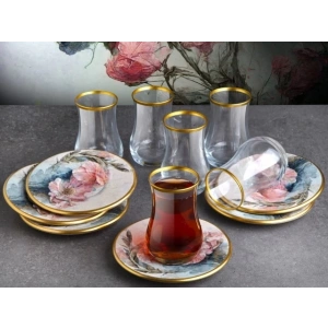 Pink 12 Parça Çay Seti G4339