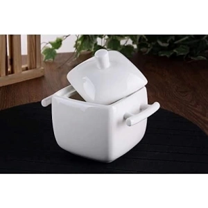 Porselen Şekerlik Kulplu 14,5-9,5-12,5 Cm