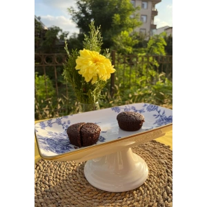 Spring Time 28cm Ayaklı Çikolata Tabağı