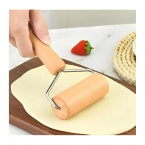 Ahşap Saplı Rulo Hamur Açıcı Merdane Pürüzsüz Oklava Pizza Börek Açma Silindir