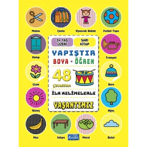 İlk Kelimelerle Yaşantımız - Yapıştır-Boya-Öğren