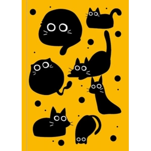 Kara Kedi Not Defteri 9x15