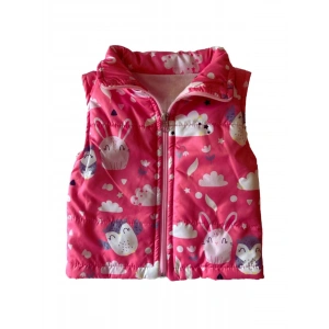 Kız Bebek Pembe Renk Baykuş Modelli Mevsimlik Şişme Yelek