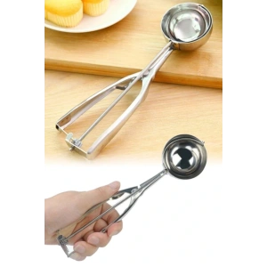 Lüx Paslanmaz Çelik Dondurma Helva ve Kurabiye Kaşığı 22cm