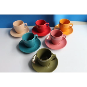 Magic Renkli 6lı Kahve Takımı