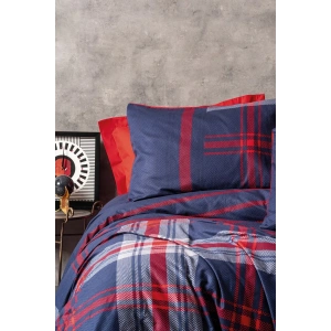 Masculine Çift Kişilik Nevresim Takımı Abel Kırmızı