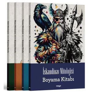 Maya Mitoloji Boyama Seti - 4 Kitap