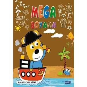 Mega Boyama Kahverengi Kitap